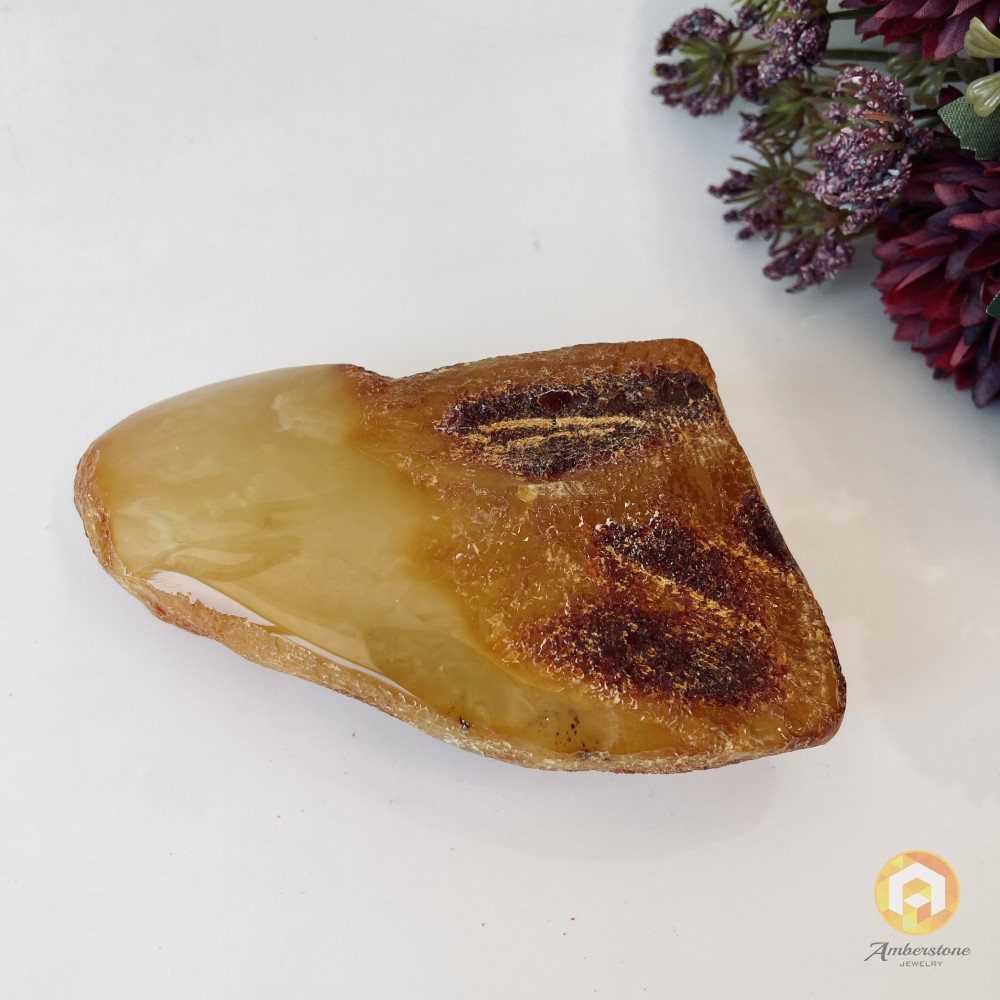 Natural Untreated Solid Poland Amber Stone