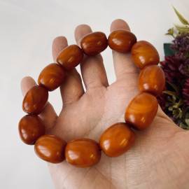 Natural Amber, Premium Quality Handmade, Vintage Bracelet