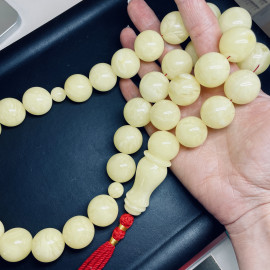 صلاة إسلامية عنبر النمر الطبيعي 45 خرزة، مسبحة عنبر البلطيق