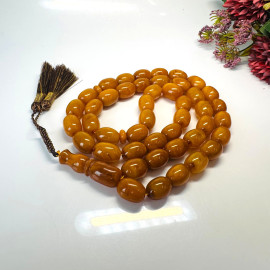 copy of عنبر البلطيق العتيق، مسبحة إسلامية 33 خرزة، مصباحة عنبر البلطيق الطبيعي