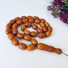 copy of عنبر البلطيق العتيق، مسبحة إسلامية 33 خرزة، مصباحة عنبر البلطيق الطبيعي