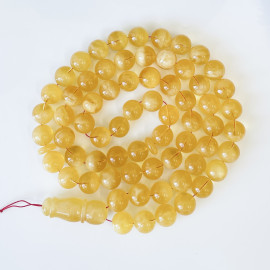 Amber Prayer Beads, Round Muslim Beads, Natural Islamic Rosary