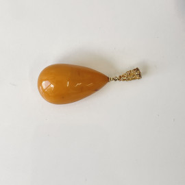 Butterscotch Amber Pendant, Simply Beauty Orange Amber Necklace