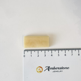 Rectangular Baltic Amber Stone, Natural Amber Gem for Jewelry Making & Collecting