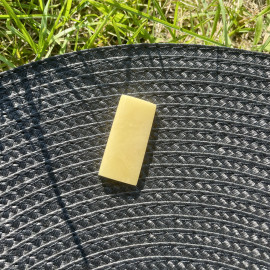 Rectangular Baltic Amber Stone, Natural Amber Gem for Jewelry Making & Collecting