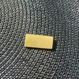 Rectangular Baltic Amber Stone, Natural Amber Gem for Jewelry Making & Collecting