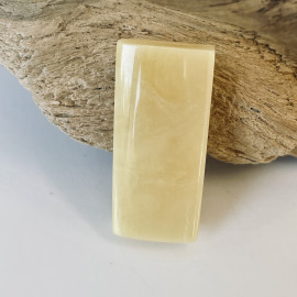 Rectangular Baltic Amber Stone, Natural Amber Gem for Jewelry Making & Collecting