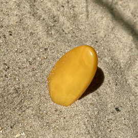 Butterscotch Baltic Amber Stone, Natural Amber Bead