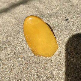 Butterscotch Baltic Amber Stone, Natural Amber Bead