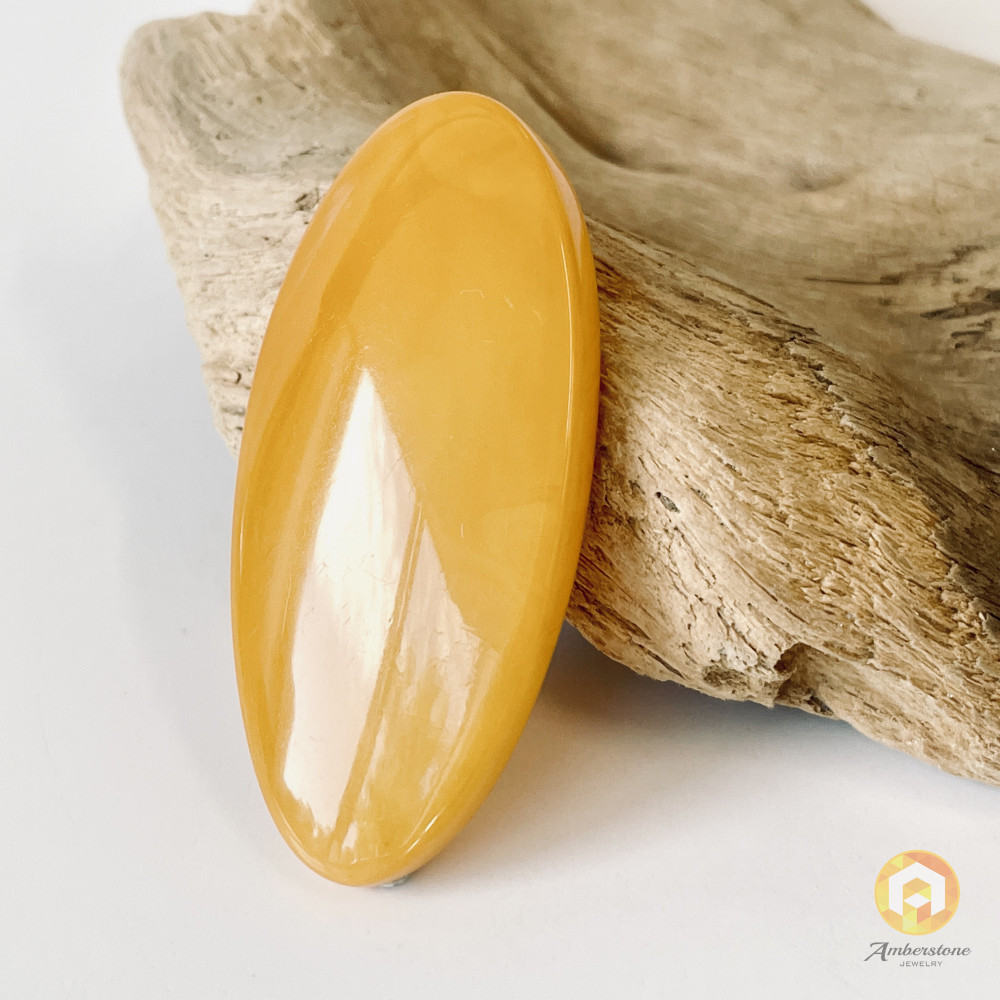 Butterscotch Baltic Amber Stone, Natural Amber Bead