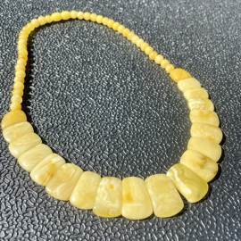 Premium Quality Genuine Baltic Amber Donut Pendant in Yellow Tiger