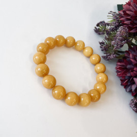 Butterscotch Amber Beads, Baltic Amber Beaded Bracelet