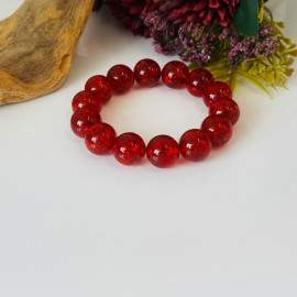 Red Amber Bracelet made of Natural Amber