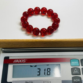 Red Amber Bracelet made of Natural Amber
