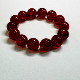 Red Amber Bracelet made of Natural Amber