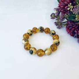 Genuine Baltic Yellow Baltic Amber bracelet beads 16mm