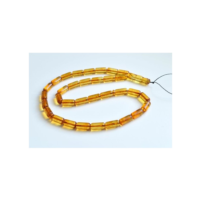 Misbaha Islam Rosary of Genuine Baltic Amber Cognac Color Beads 37.5 g Handmade