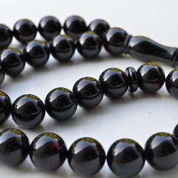 Cherry Baltic Amber Misbaha Prayer Tassel, Tespih Beads 100 grams 17 mm