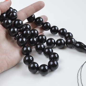 Cherry Baltic Amber Misbaha Prayer Tassel, Tespih Beads 100 grams 17 mm