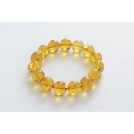 22g Cognac Color Genuine Baltic Amber Wristbracelet Handmade Amber Beads Perfect Gift