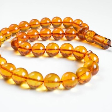 Butterscotch Baltic Amber Prayer Beads 23.7 grams