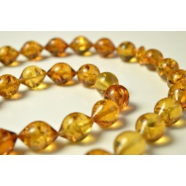 Olive Baltic Amber Beads Islamic Koran Prayer Beads 33 Amber Beads Gold Amber Color 53 gram
