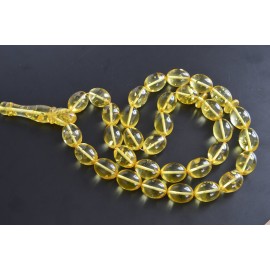 Lemon Baltic Amber Prayer Beads 89.05 grams