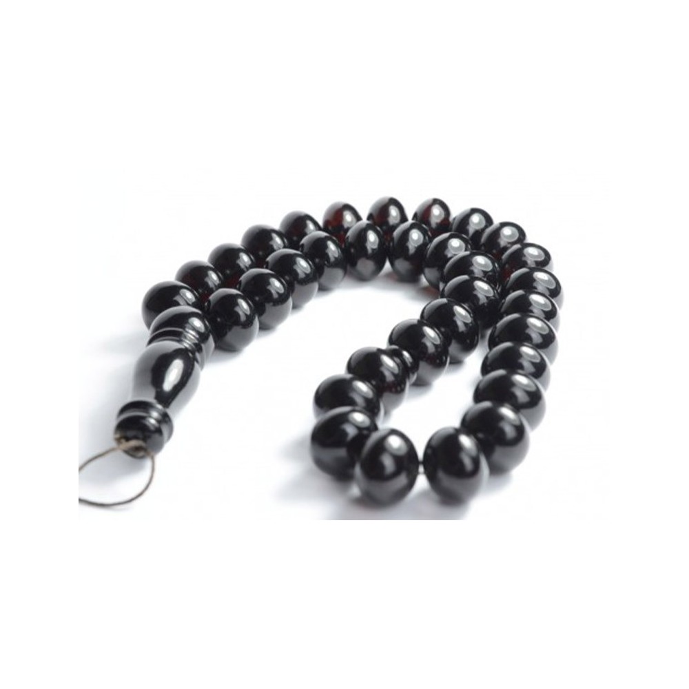 Red Cherry Baltic Amber Prayer Beads 82.50 grams regular oval beads