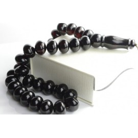 Red Cherry Baltic Amber Prayer Beads 82.50 grams regular oval beads