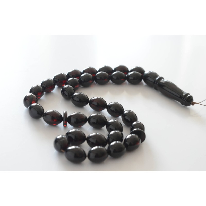 Red Cherry Baltic Amber Prayer Beads 31.90 grams