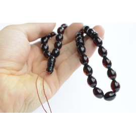 Red Cherry Baltic Amber Prayer Beads 20.60 grams