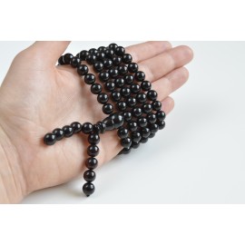 Mala Japa Meditative Rosary of Baltic Amber 36.5 g cherry color prayer beads