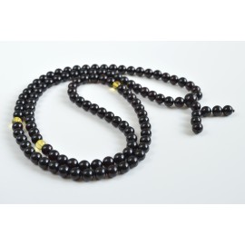 Mala Japa Meditative Rosary of Baltic Amber 35 g cherry color prayer beads