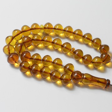 Cognac Baltic Amber Prayer Beads 51.15 grams