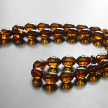 Cognac Baltic Amber Prayer Beads 21.15 grams