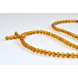 Mila Mala Rosary Egg Yolk Cognac Yellow Buddhist Prayer Beads Baltic Amber